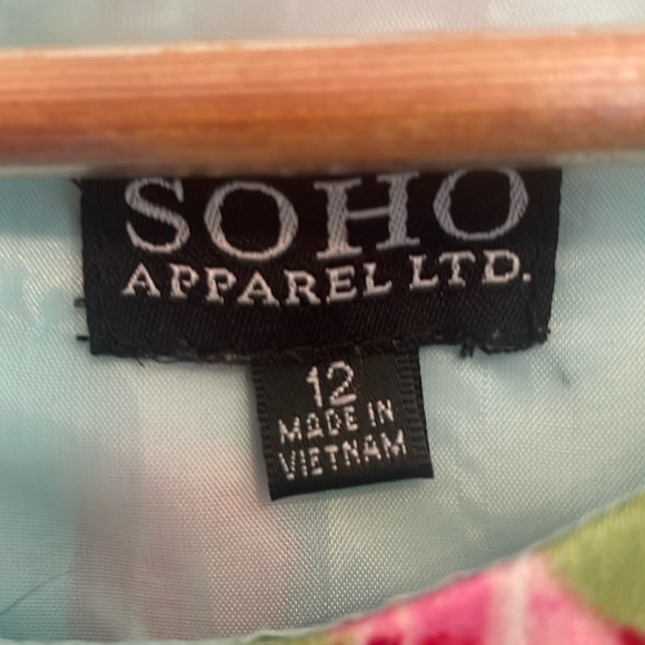 💙VTG Floral SOHO Apparel women’s size 12 dress - Picture 2 of 9